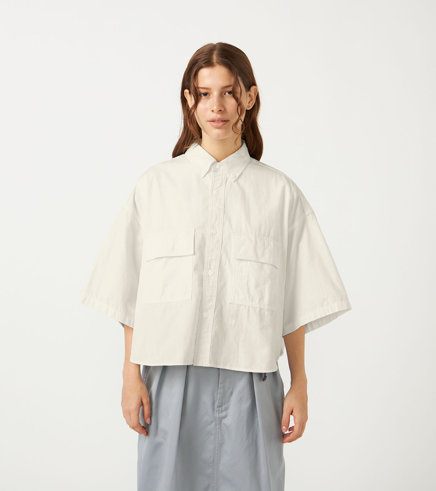 nanamica / Button Down Field S/S Cropped Shirt