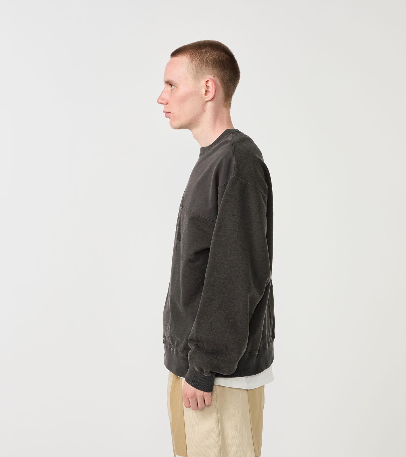 nanamica / Field Patchworked Crewneck Sweatshirt