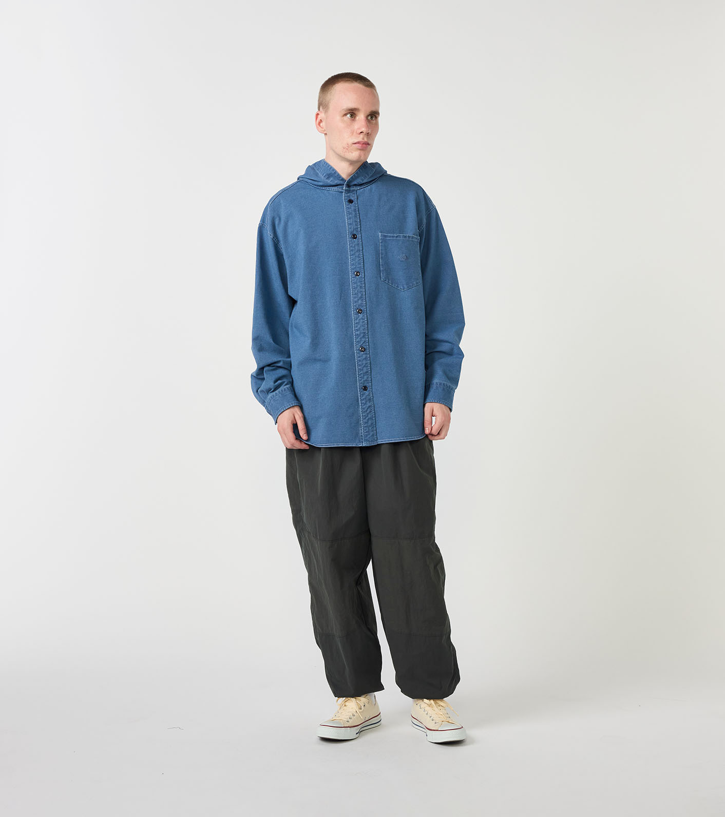 nanamica / Mountain Hooded Shirt