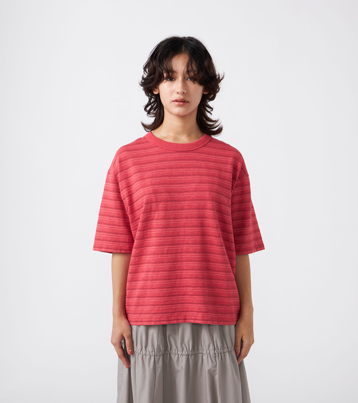nanamica / Garment Dyed Jacquard Field Tee