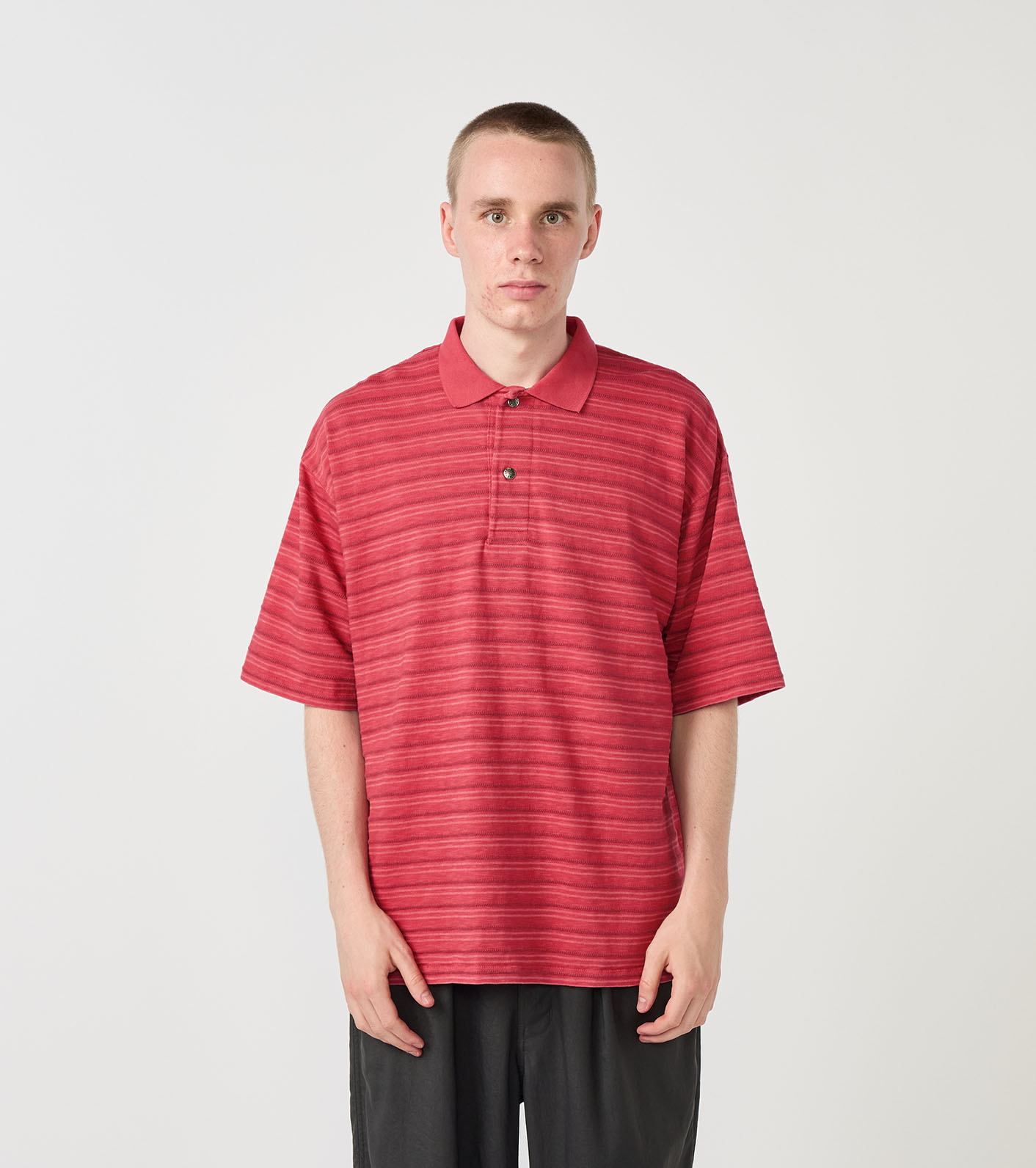 nanamica / Garment Dyed Jacquard Field Polo