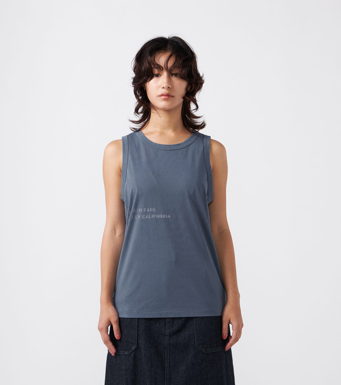 【美品】digne jacquard tank nanamica / Garment Dyed Lettered Field Tank