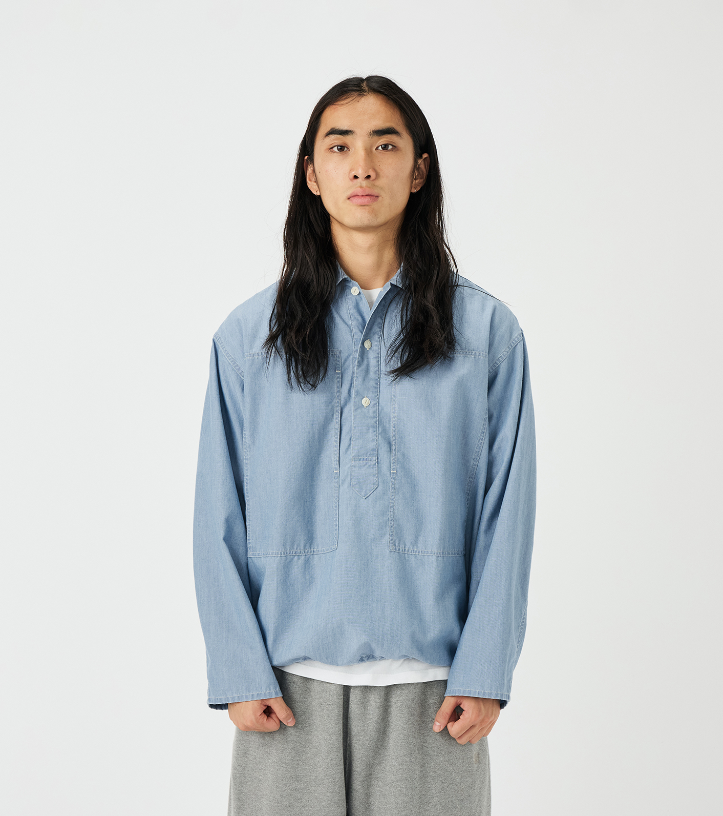 ジャケット・アウター 8ma104 nanamica / Chambray Pullover Shirt Jacket
