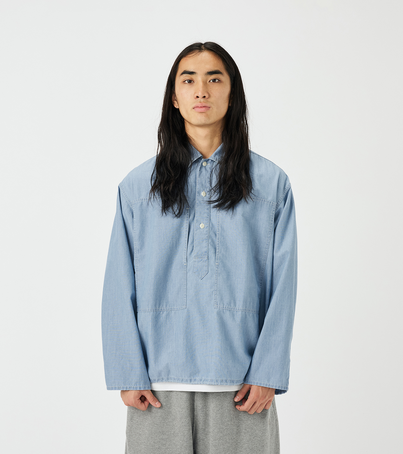 nanamica / Chambray Pullover Shirt Jacket