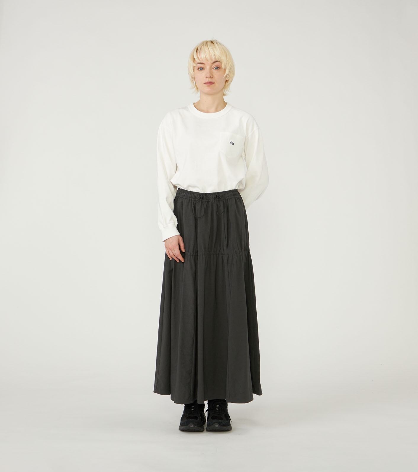 nanamica / Nylon Twill Field Tiered Skirt