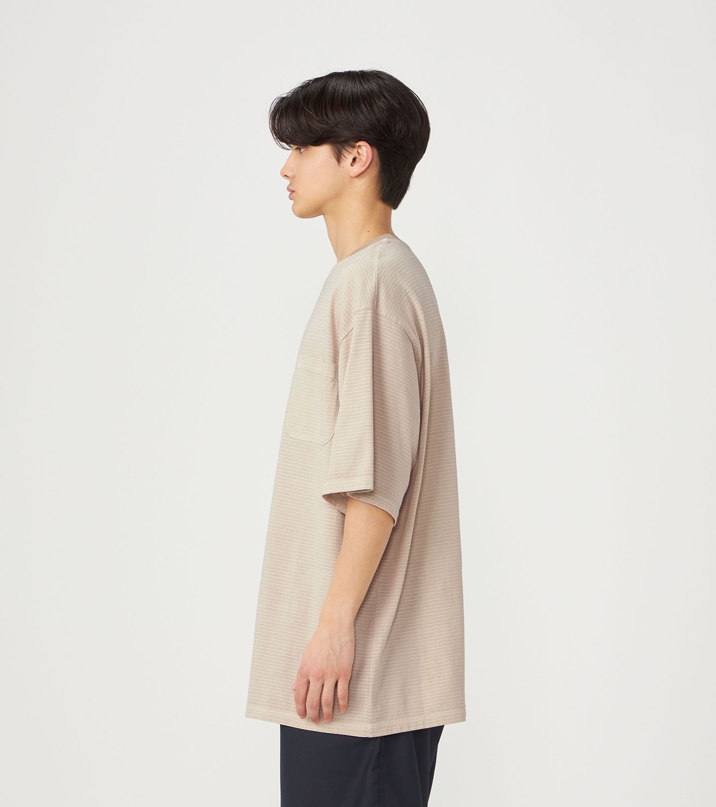 nanamica / Garment Dyed Border Pk Tee