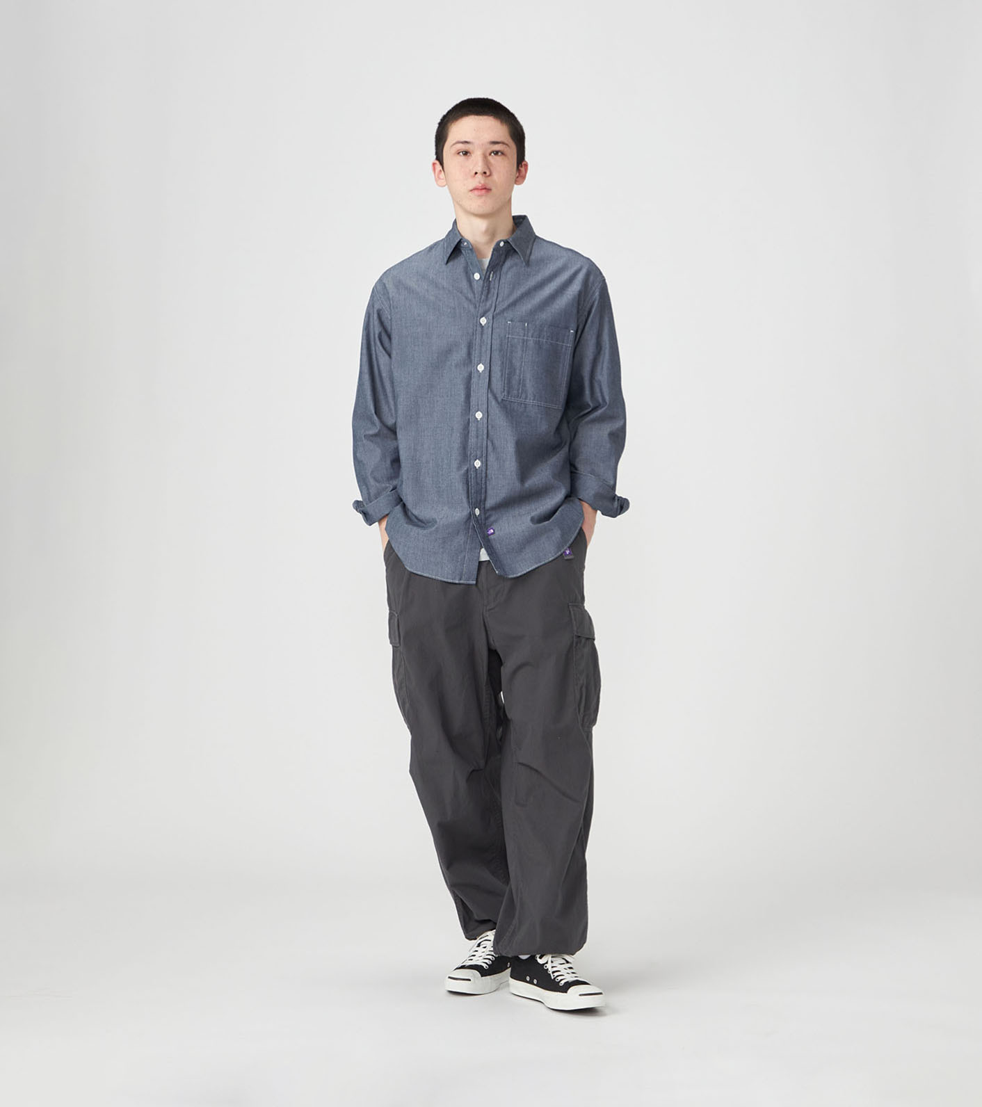 nanamica / Regular Collar Chambray Field Shirt