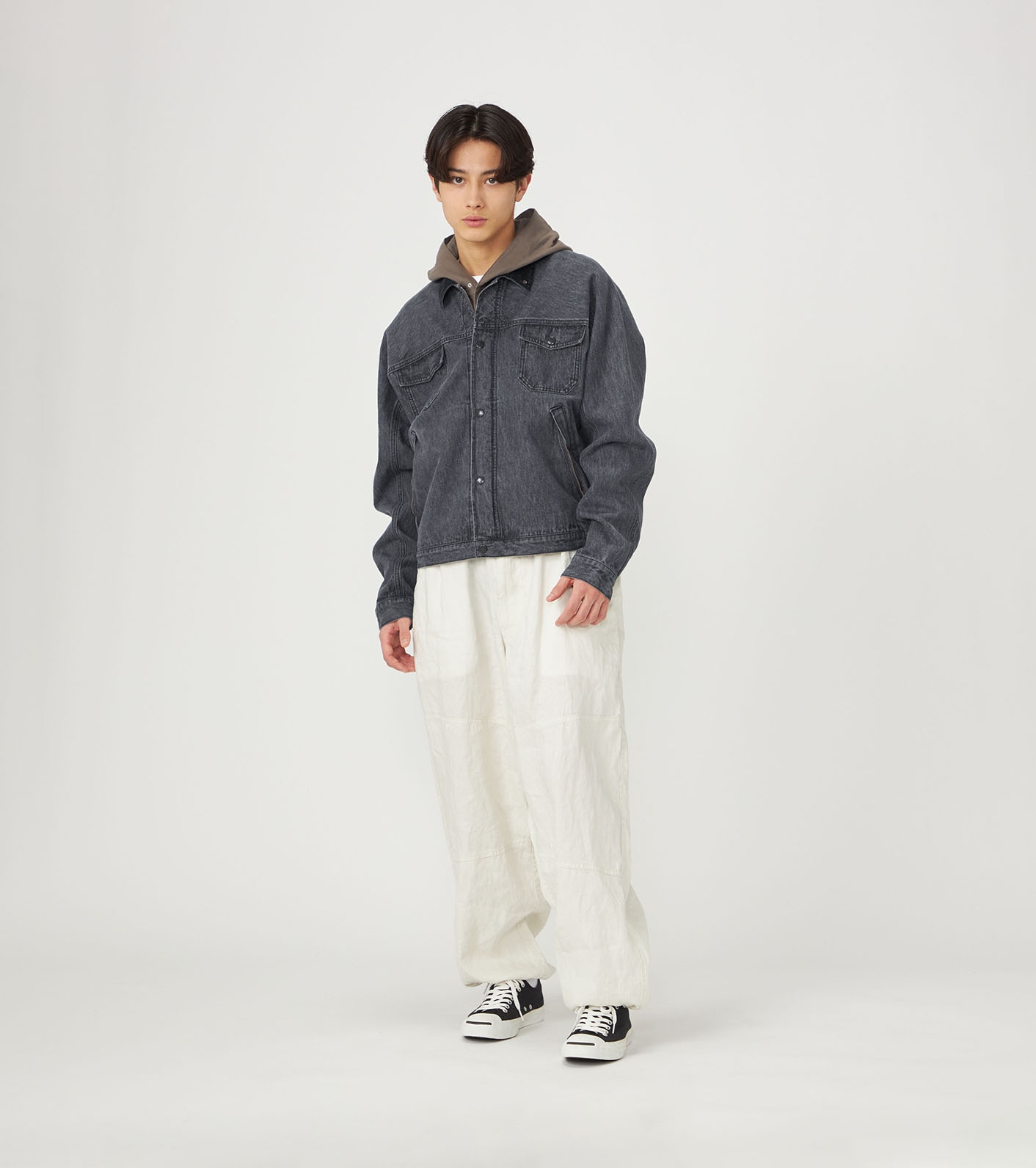 nanamica / Linen Cotton Denim Field Jacket