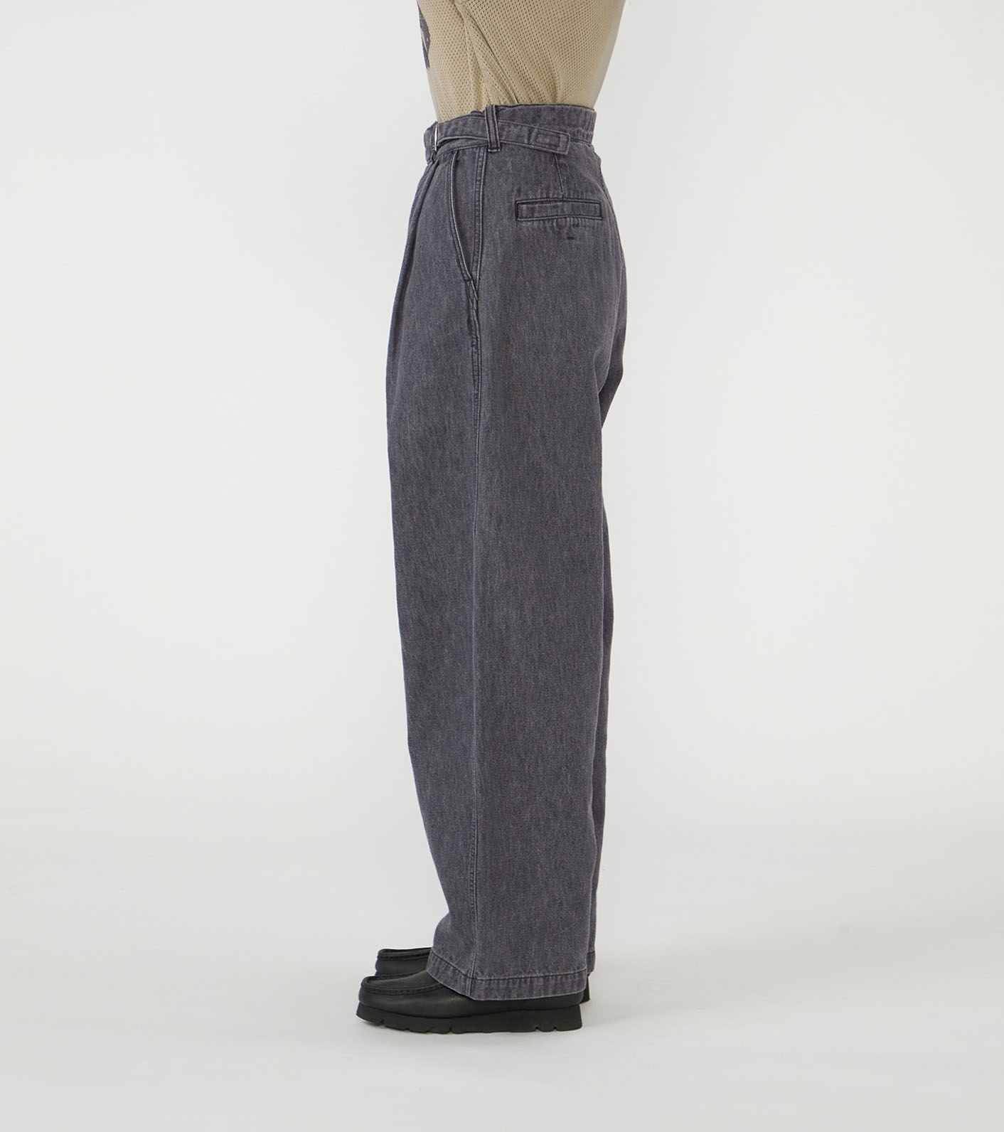 nanamica / Linen Cotton Denim Field Wrap Pants
