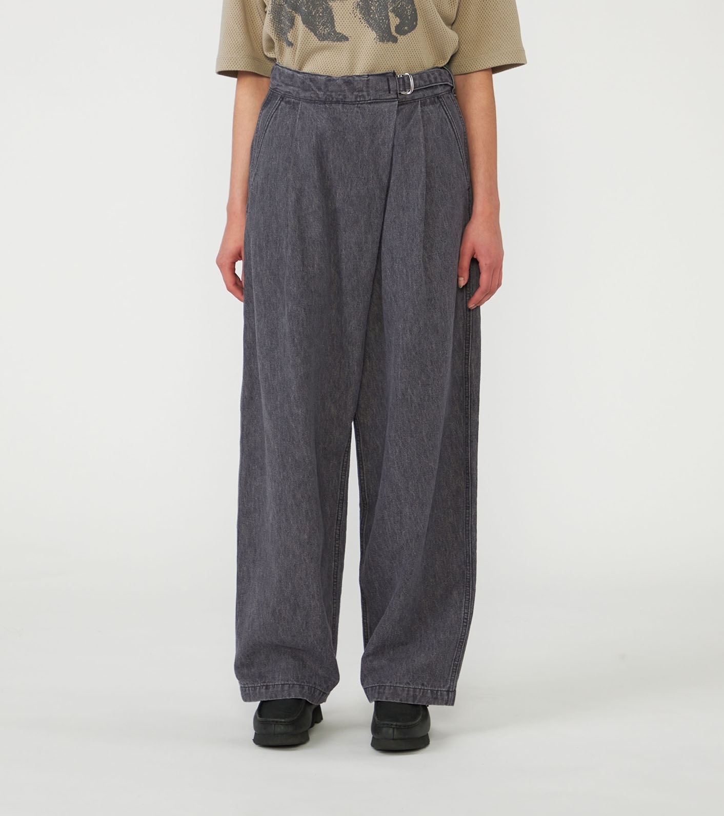 nanamica / Linen Cotton Denim Field Wrap Pants