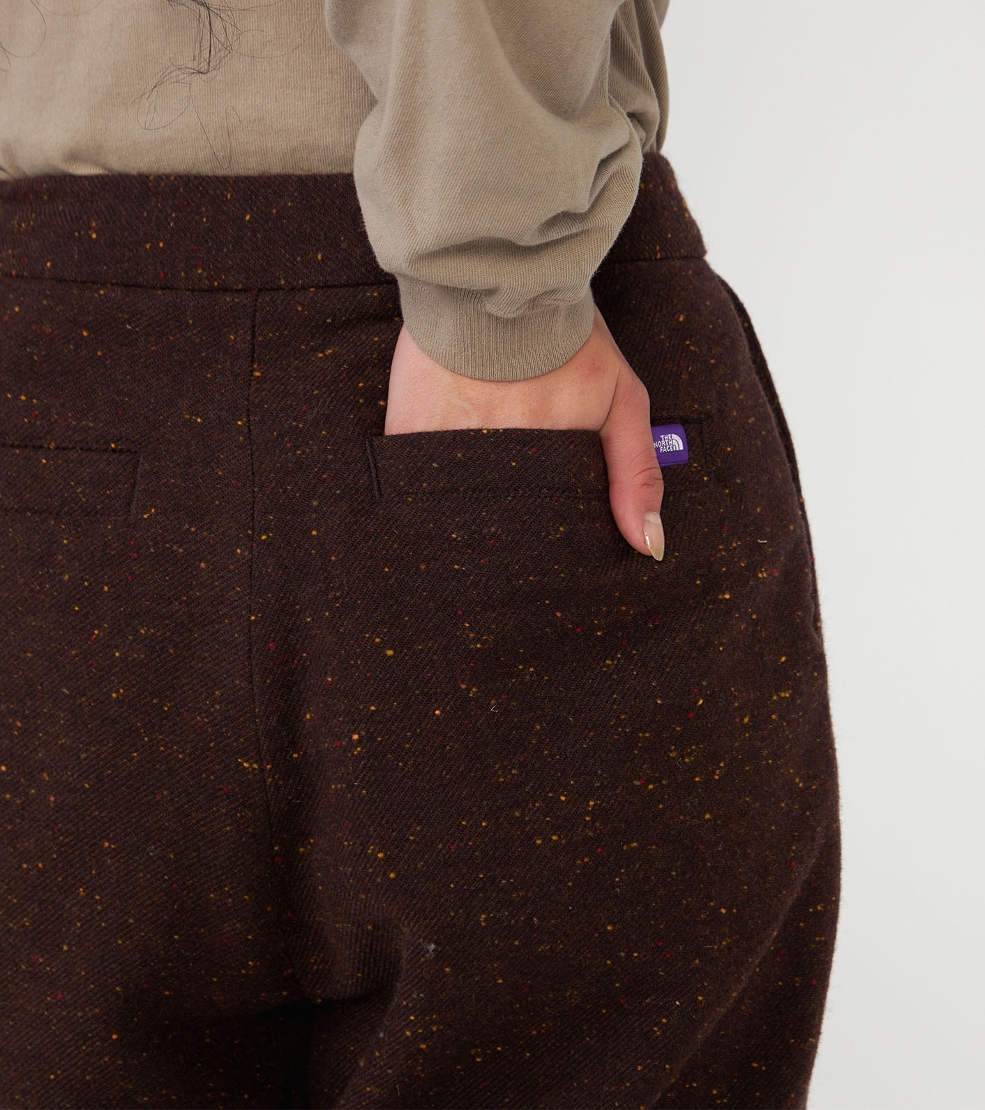ワタ3/5 nanamica / Cotton Wool Color Nep Field Tuck Pants