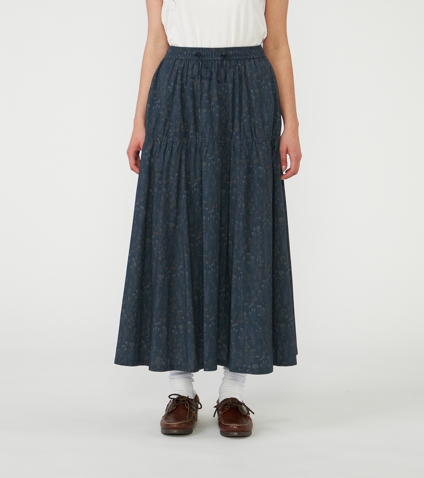 nanamica / Flower Printed Field Tiered Skirt