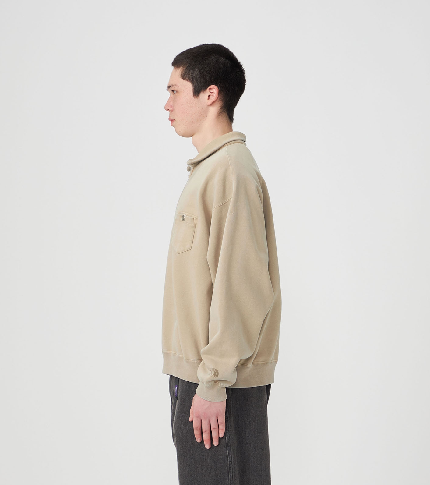 nanamica / Garment Dyed Field Half Zip Sweatshirts