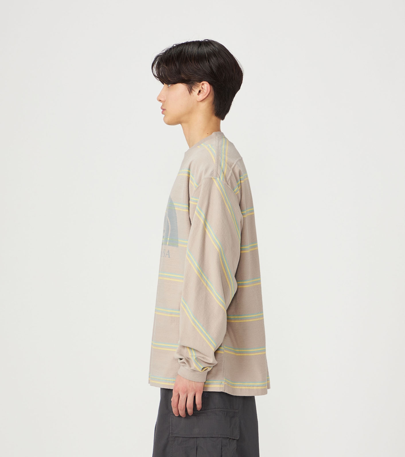 nanamica / Field Long Sleeve Striped Tee