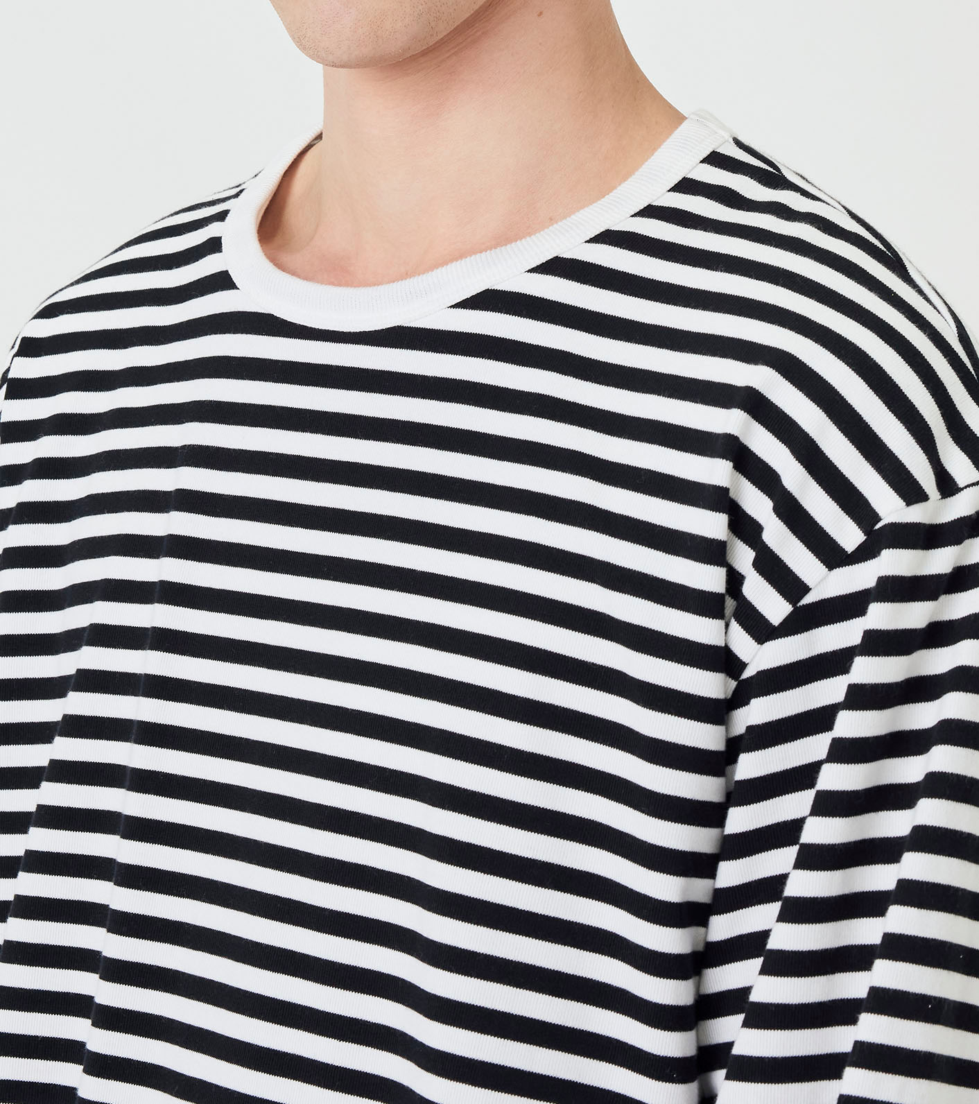 nanamica / COOLMAX Stripe Jersey L/S Tee