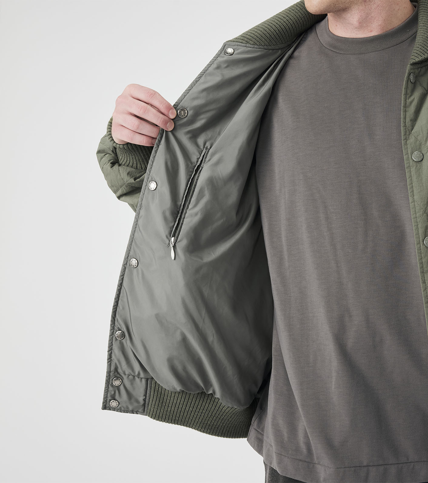 nanamica / OOAL Quilting Varsity Jacket