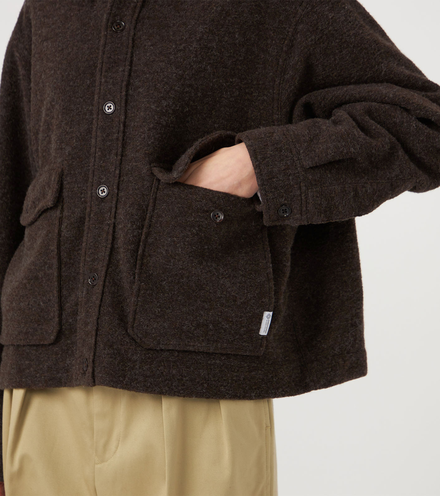 nanamica / OOAL WINDSTOPPER Sliver Knit Jacket