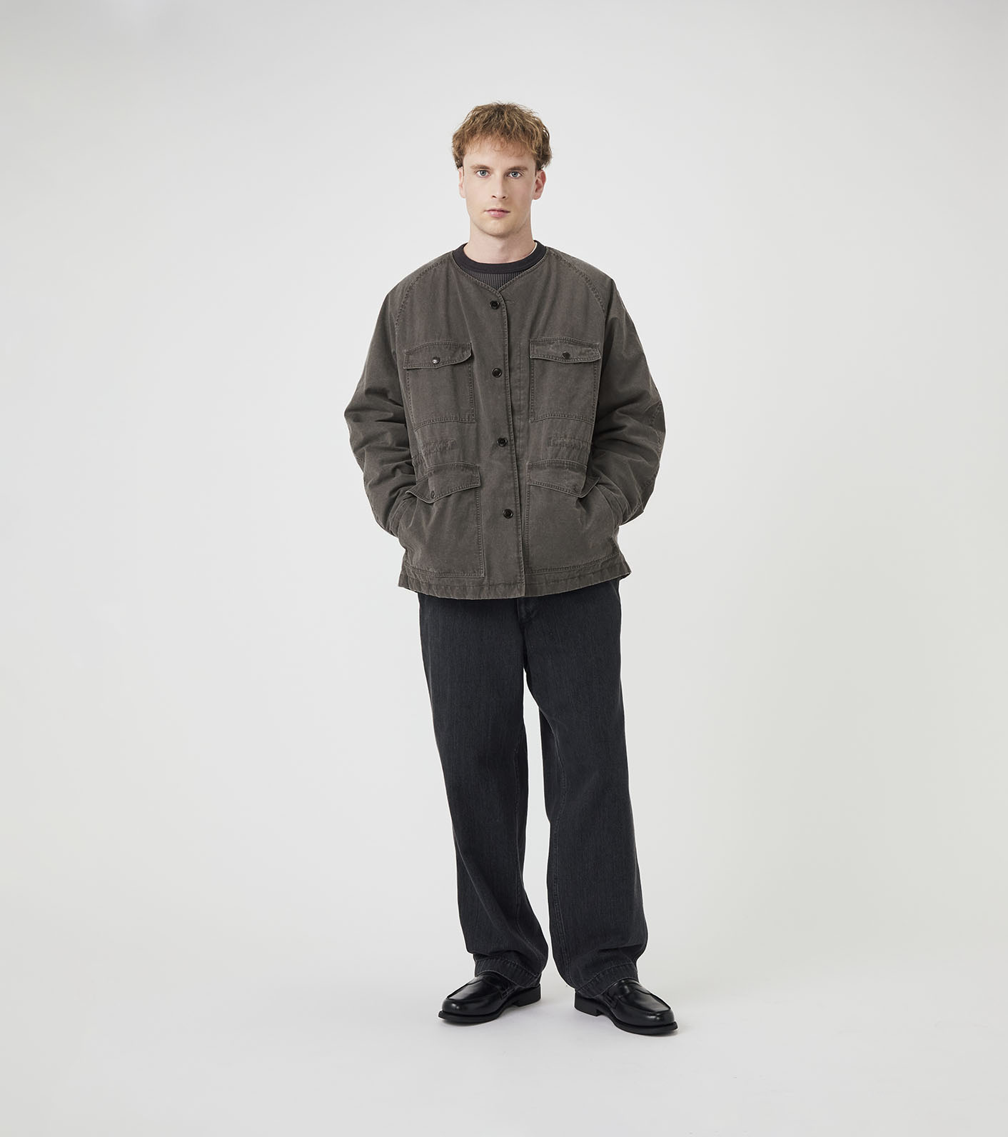 nanamica / Cotton CORDURA Insulation Collarless Jacket