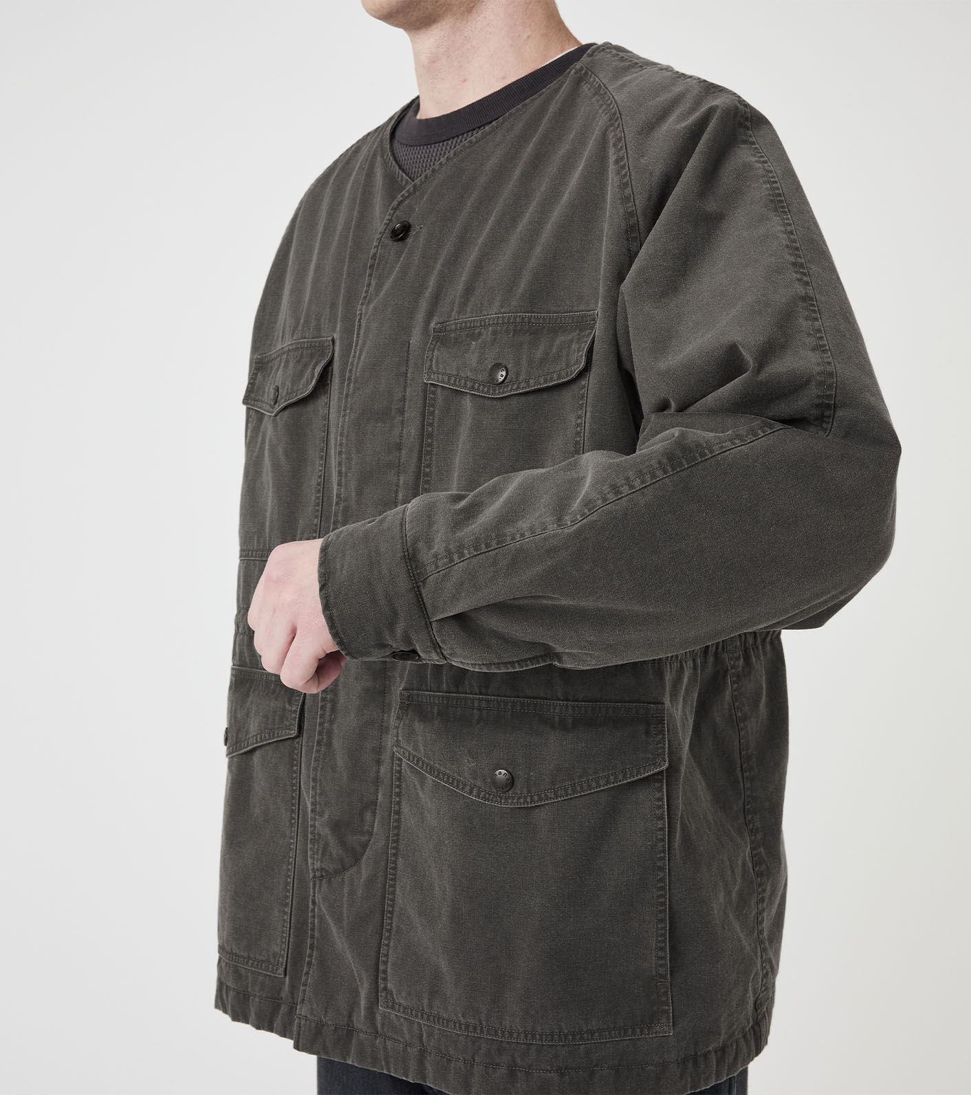 nanamica / Cotton CORDURA Insulation Collarless Jacket