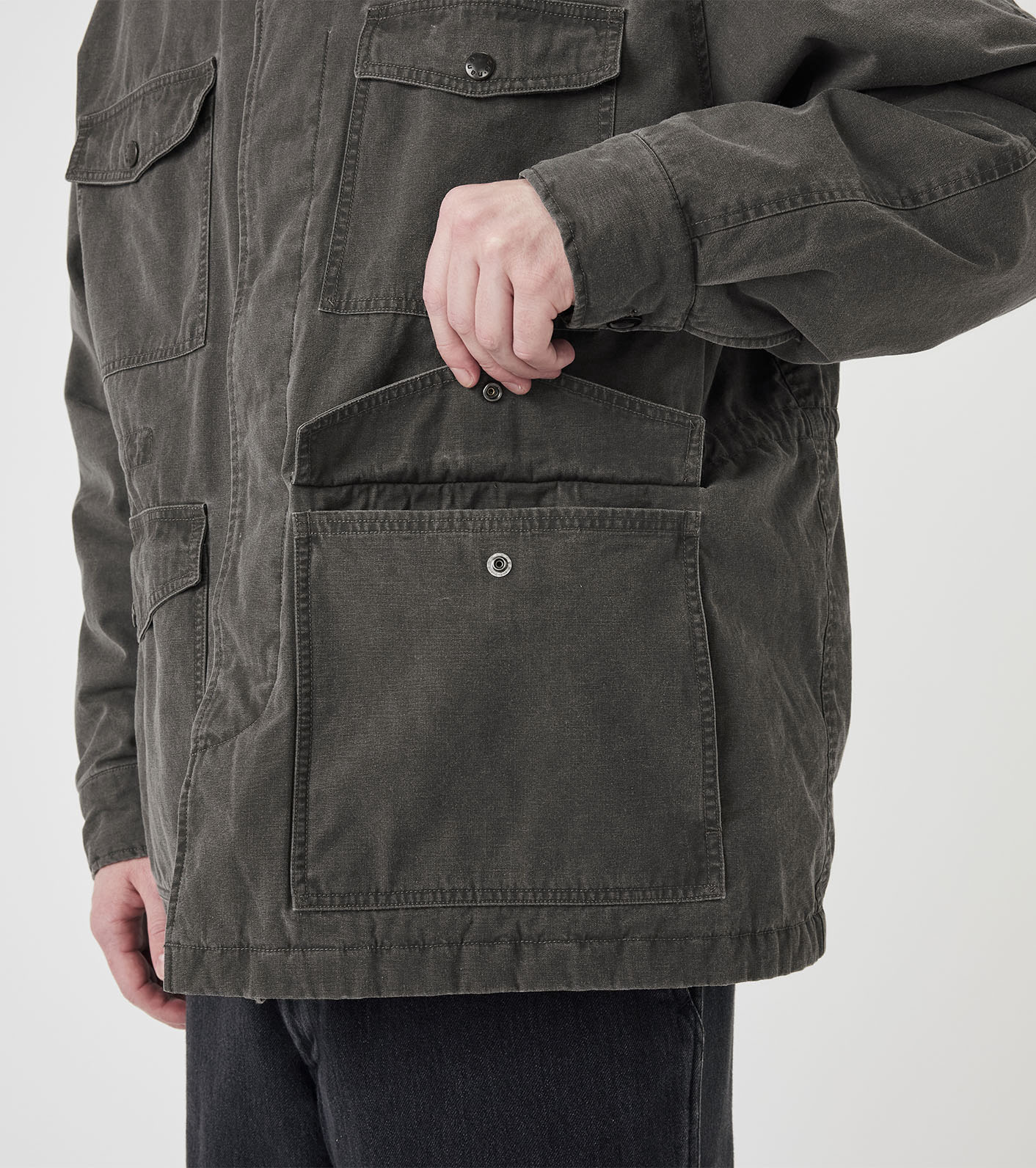 nanamica / Cotton CORDURA Insulation Collarless Jacket