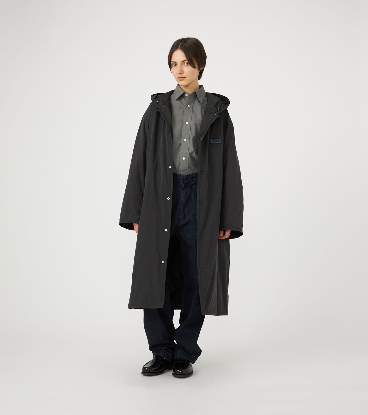 ほぼ未使用✨　nanamica フーデッドコート　キルティング　ブラック　L nanamica / OOAL Quilting Bench Coat