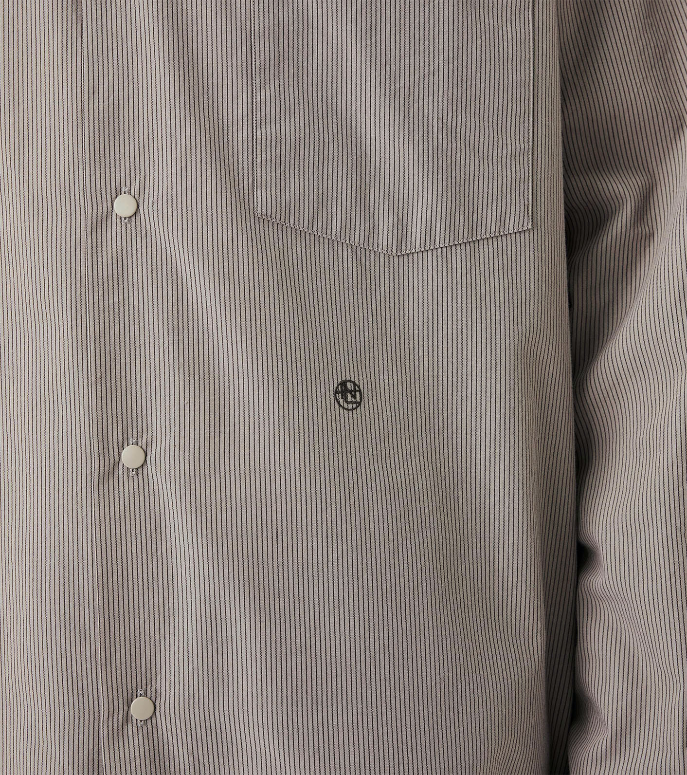 nanamica / Regular Collar Striped Wind Shirt