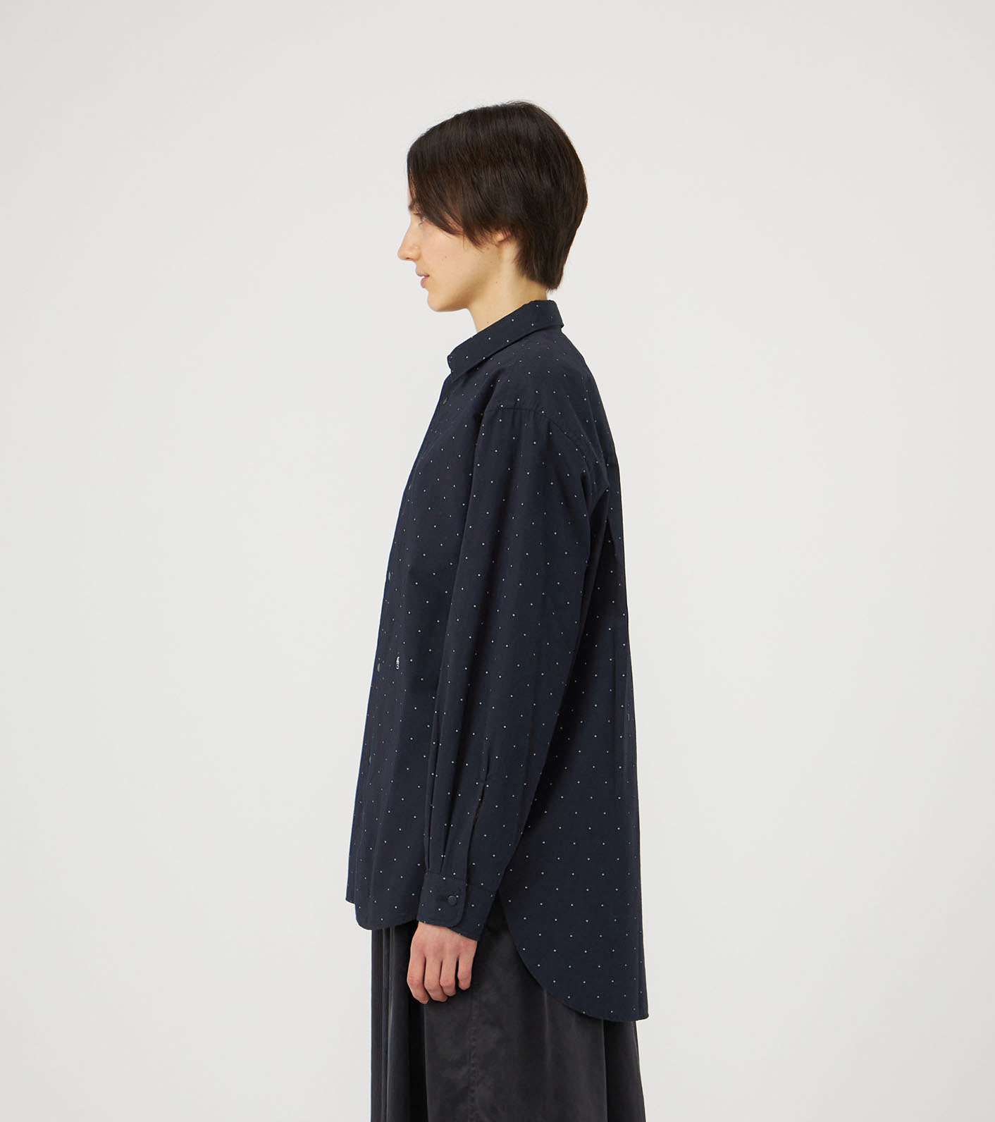 nanamica / Regular Collar Dot Wind Shirt