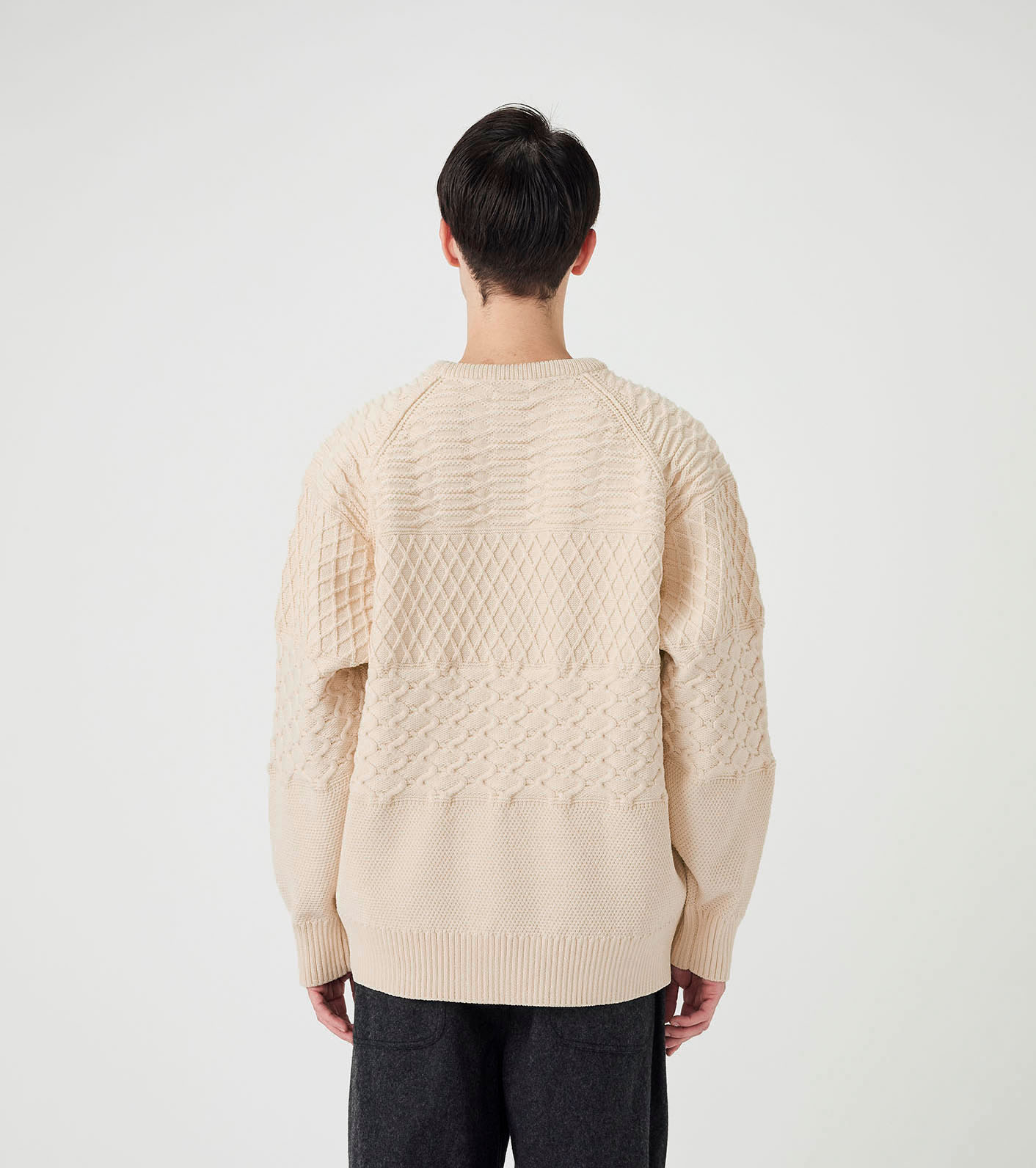 nanamica 7G クルーネックセーター ベージュ　SUJS112 M nanamica / Crew Neck Sweater