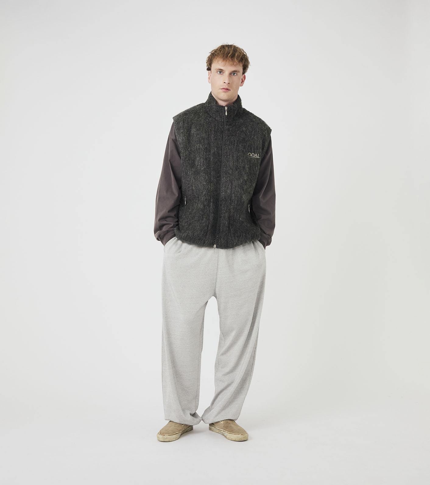 nanamica / OOAL Zip Up Mohair Vest