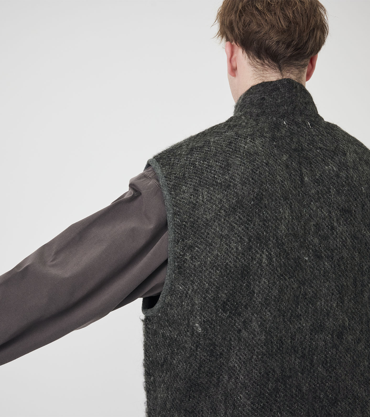 nanamica / OOAL Zip Up Mohair Vest