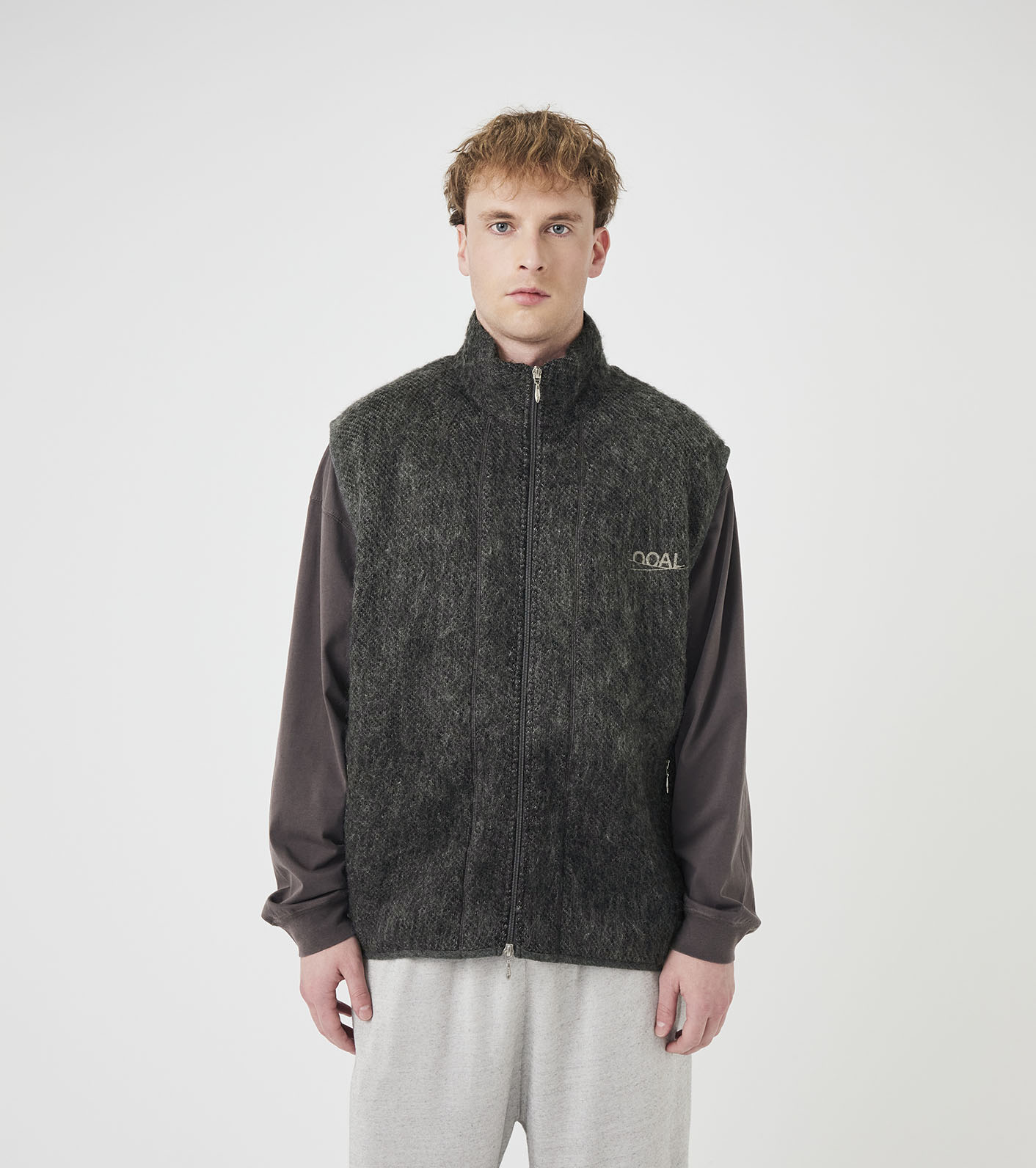 nanamica / OOAL Zip Up Mohair Vest