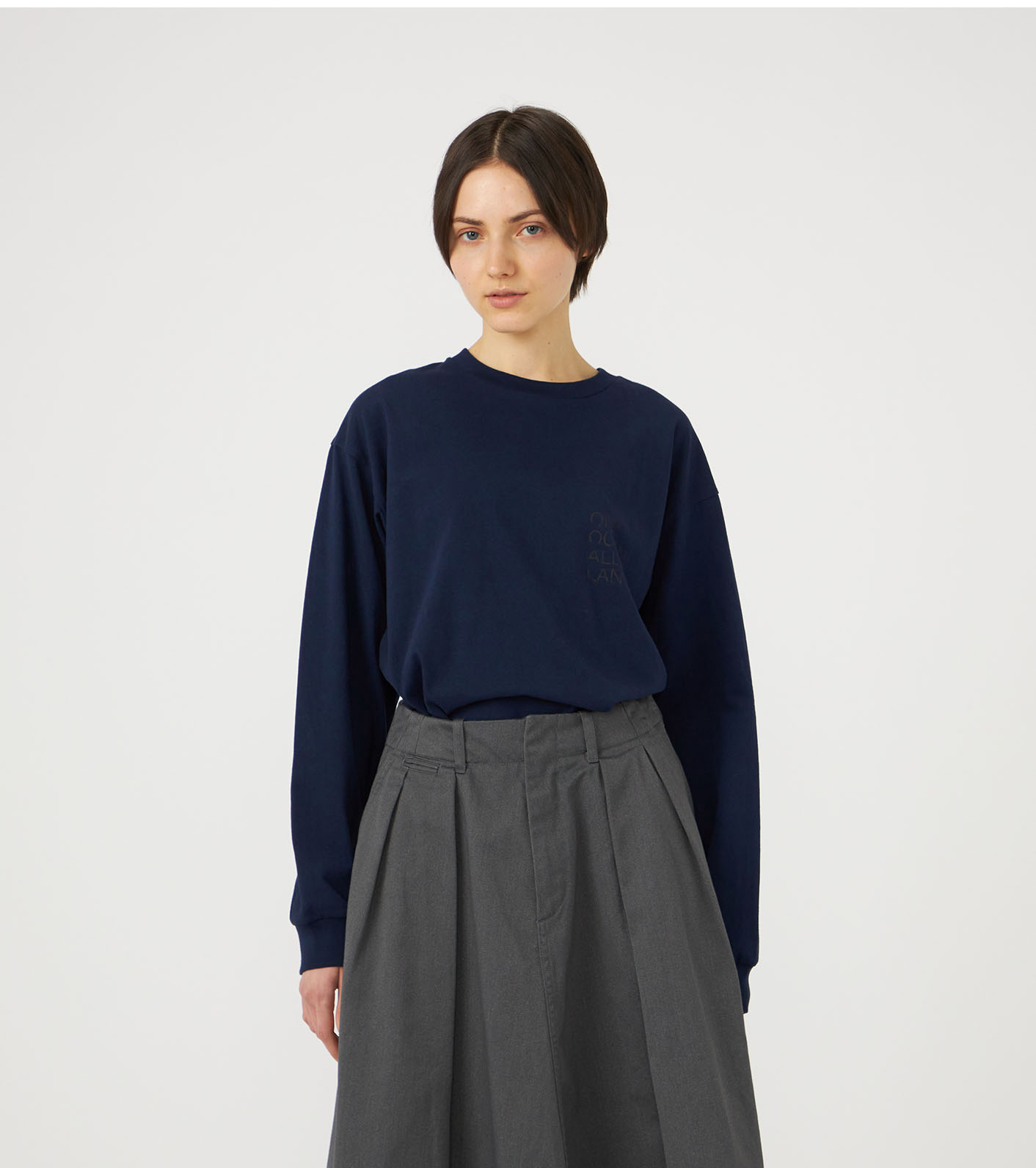 なお nanamica / OOAL Graphic Long Sleeve Tee