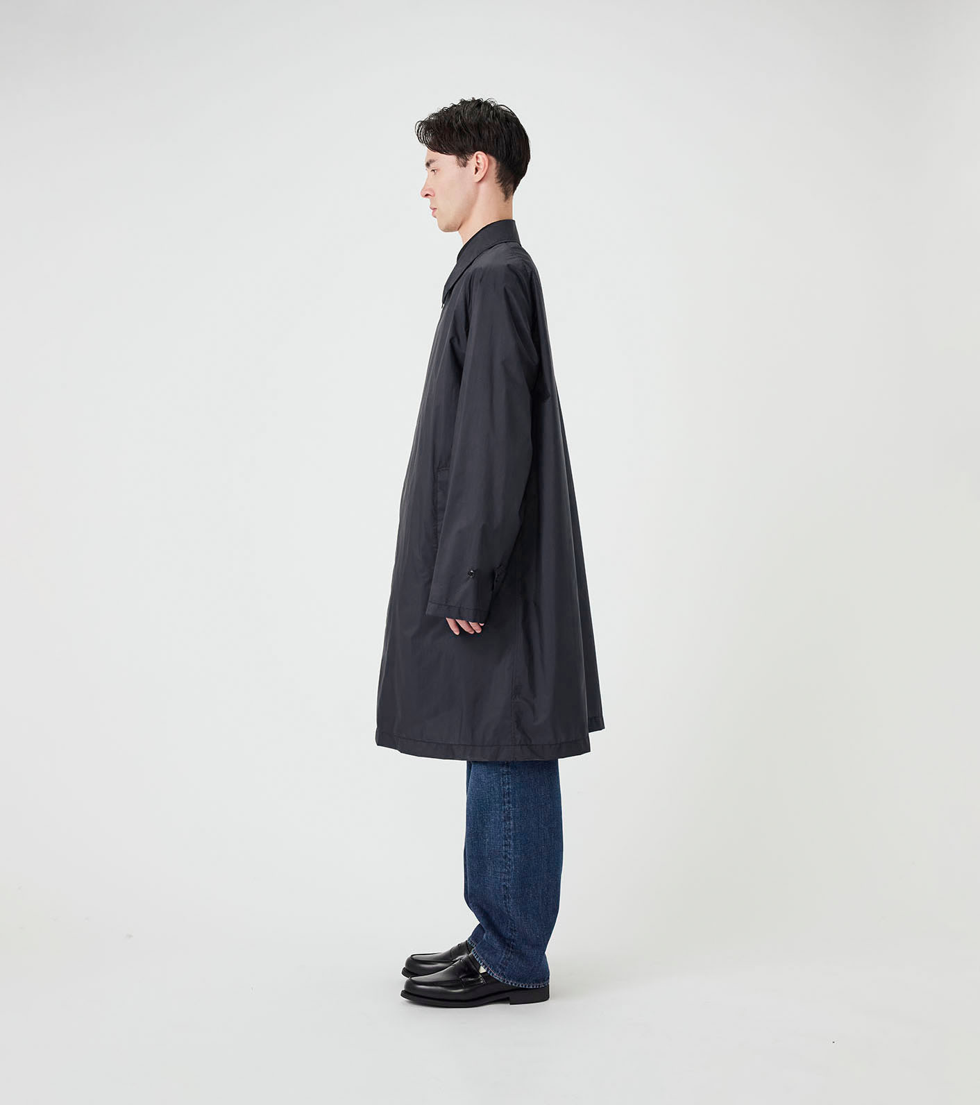 Denham balmacaan coat サイズL ロング　ナイロン nanamica / Packable Balmacaan Coat