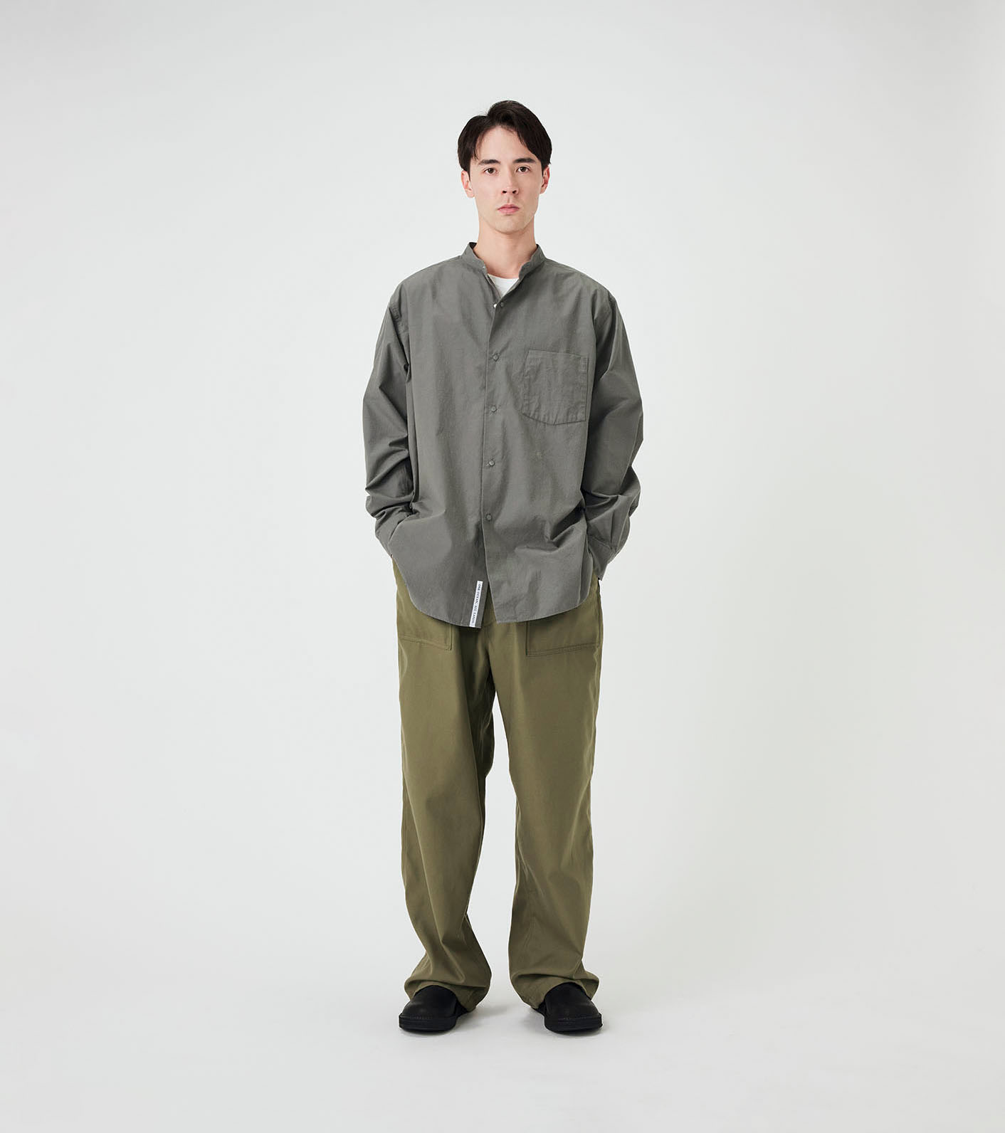 nanamica / Band Collar Wind Shirt