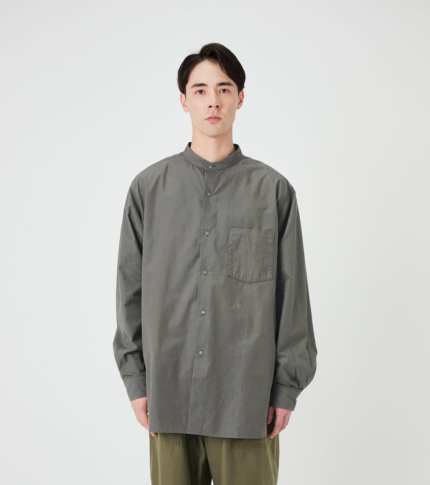 nanamica｜19SS Band Collar Wind Shirt（L） nanamica / Band Collar Wind Shirt