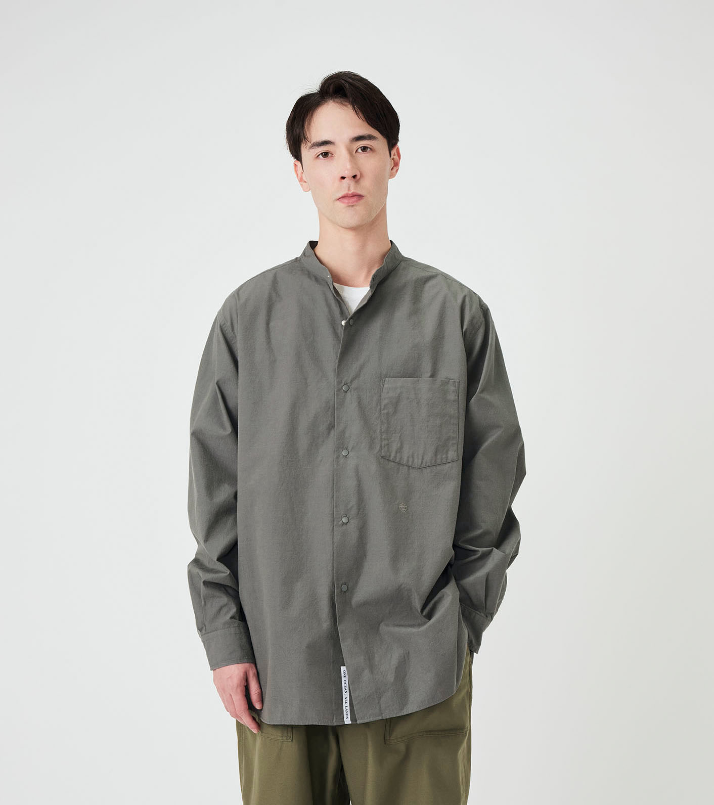 nanamica / Band Collar Wind Shirt