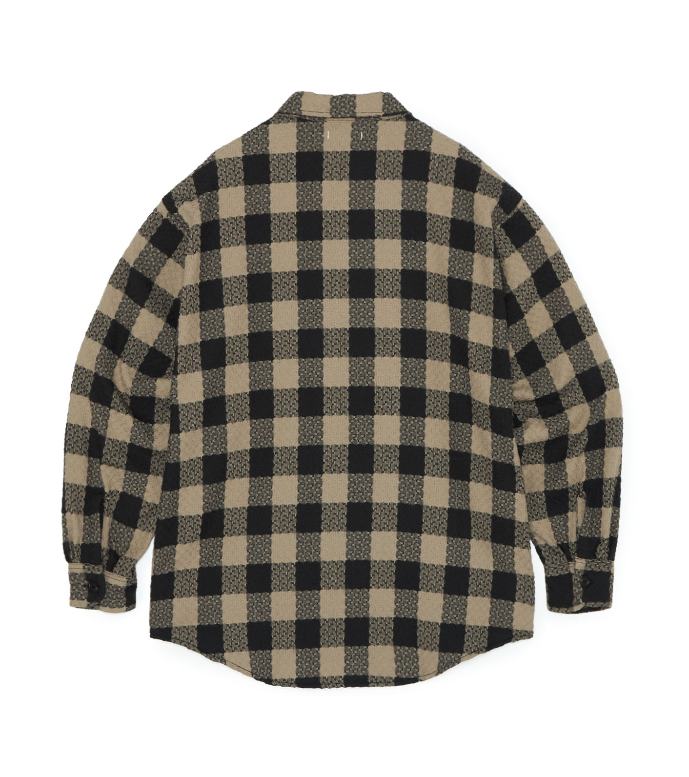 【24aw】 nanamica オンブレチェックシャツ レーヨン混 nanamica / OOAL Block Check Jacquard Shirt