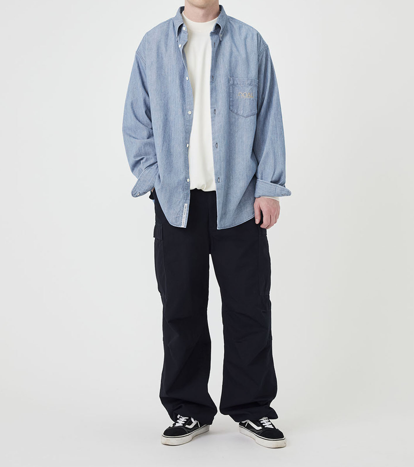 nanamica / OOAL Button Down Denim Shirt