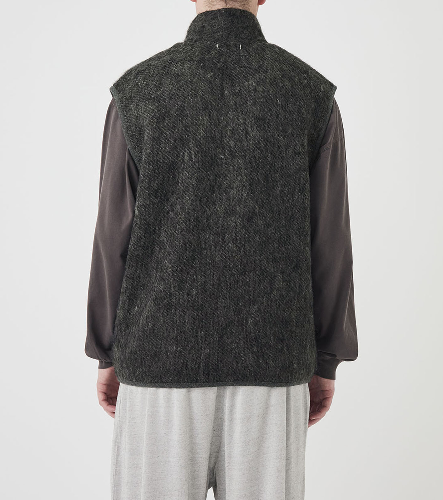 【極美品】URU WOOL PONCH ZIP UP VEST サイズ3 nanamica / OOAL Zip Up Mohair Vest