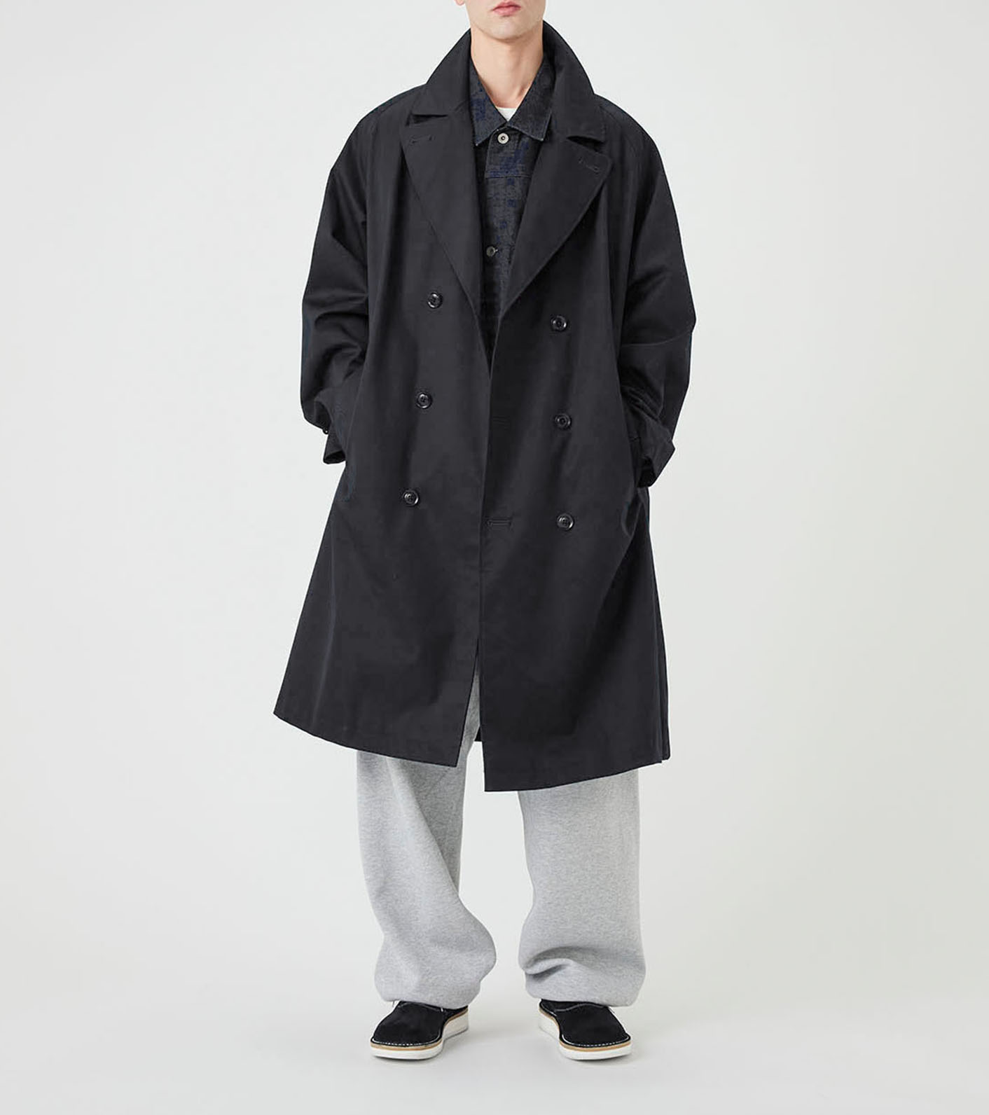 【nanamica】ゴアテックス 2Lコットンブレステッドダブルコートネイビー nanamica / 2L Cotton GORE-TEX Double Breasted Coat