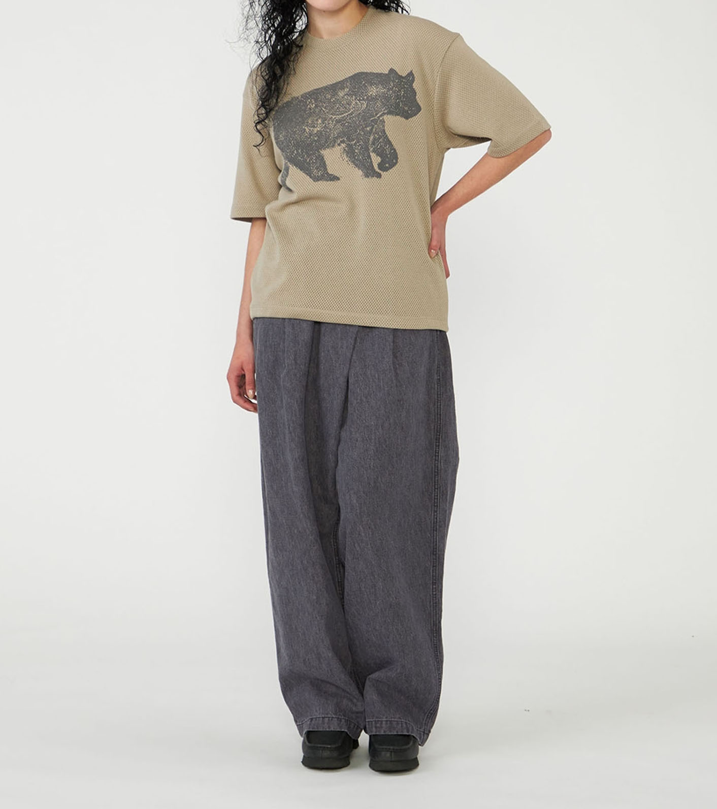 nanamica / Linen Cotton Denim Field Wrap Pants
