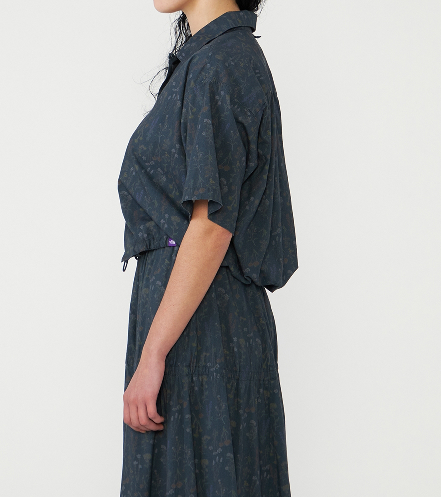 nanamica / Flower Printed Cropped Shirt