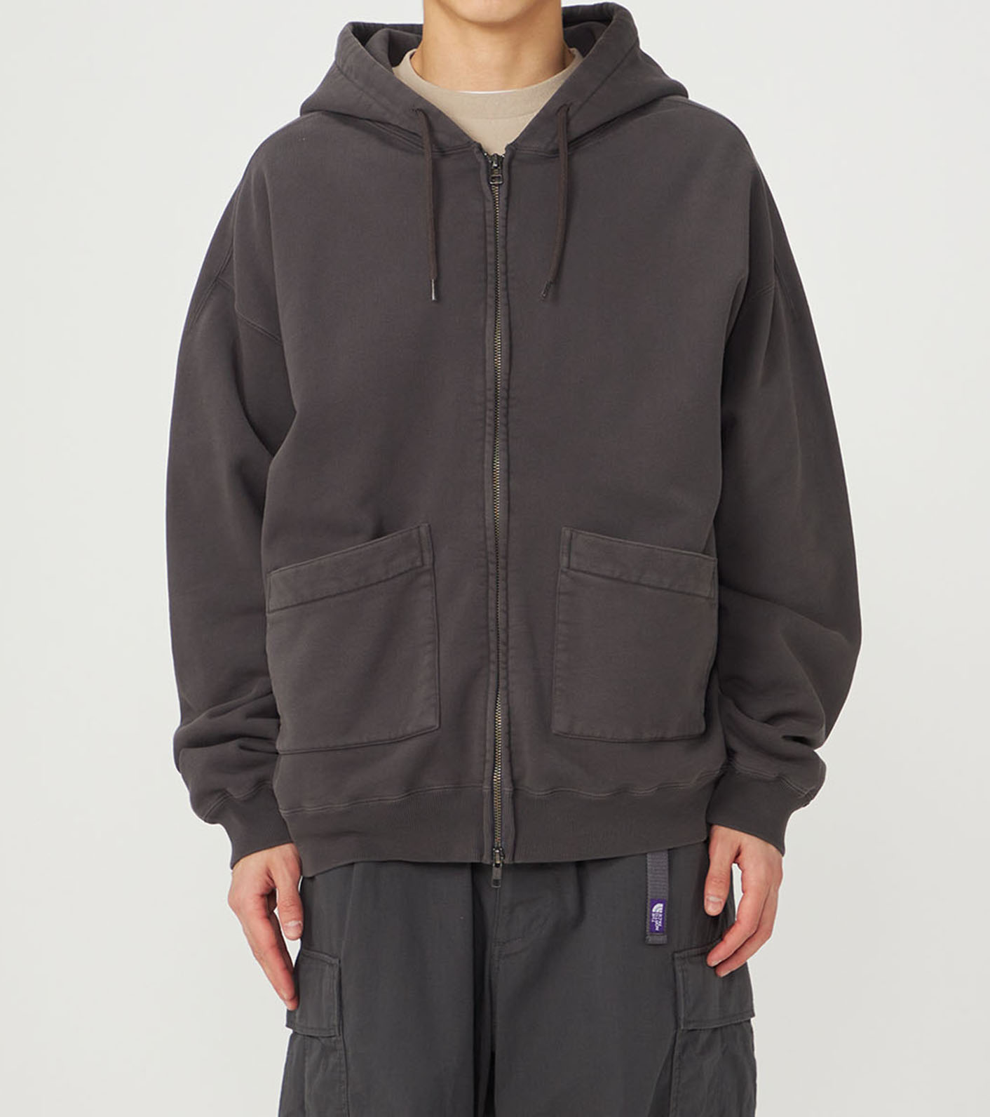 フクナガフミ nanamica / Garment Dyed Field Zip Up Hoodie