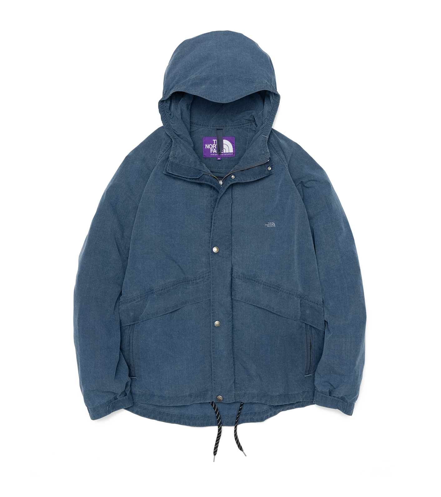 north face purple label hooded down coat