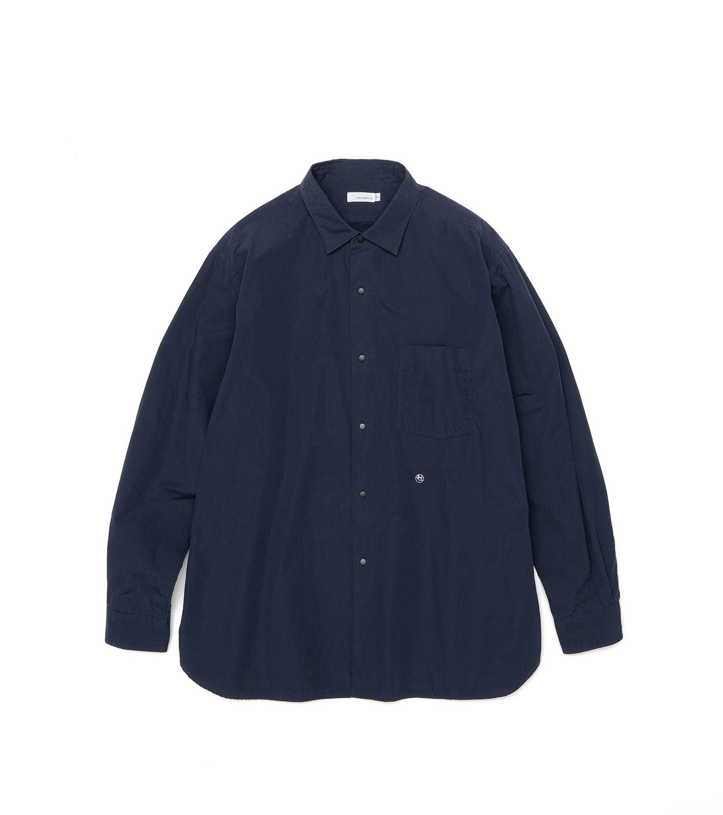 Regular Collar Wind Shirt SAX XS ナナミカ 美品 シャツ トップス メンズ 店舗 大きい