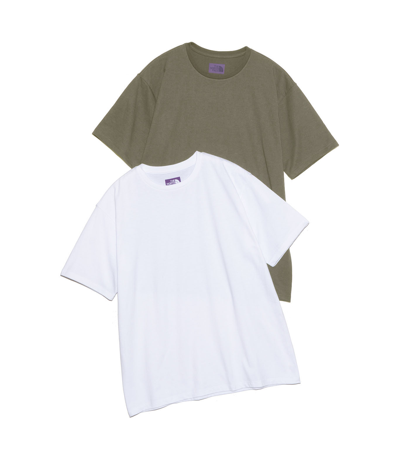 THE NORTH FACE PURPLE LABEL◆Tシャツ/M/コットン/BEG/NT3335N THE NORTH FACE PURPLE LABEL Open Collar Checkerboard Field S