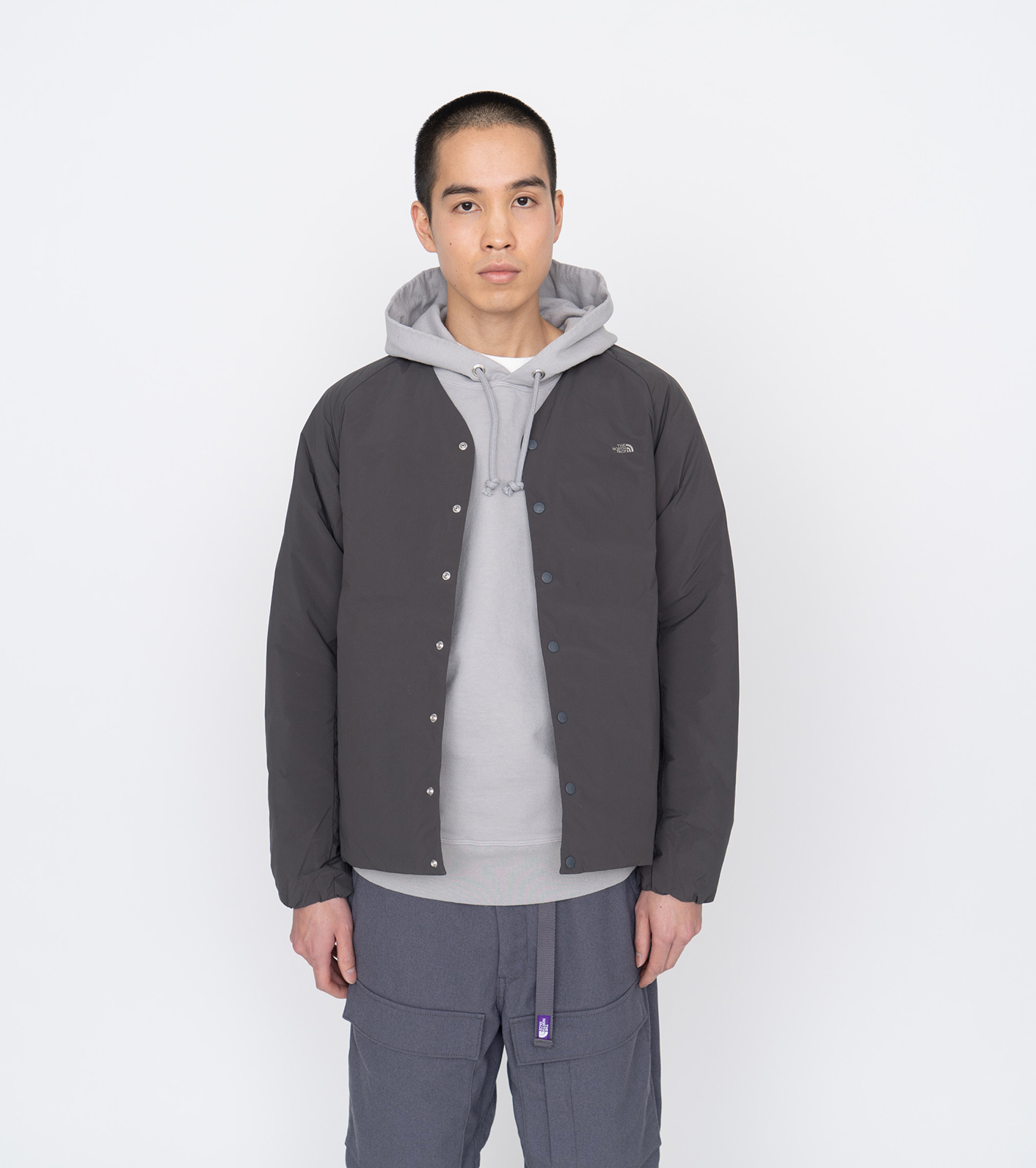 the north face purple label ダウンカーディ 