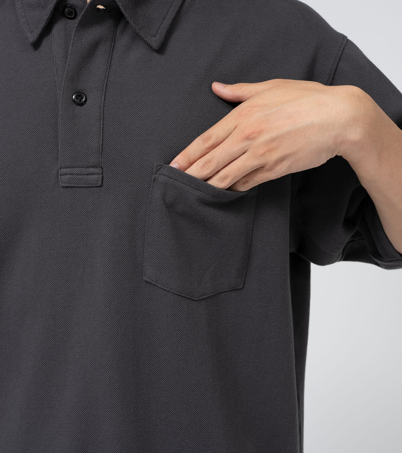 nanamica / Moss Stitch Field Big Polo