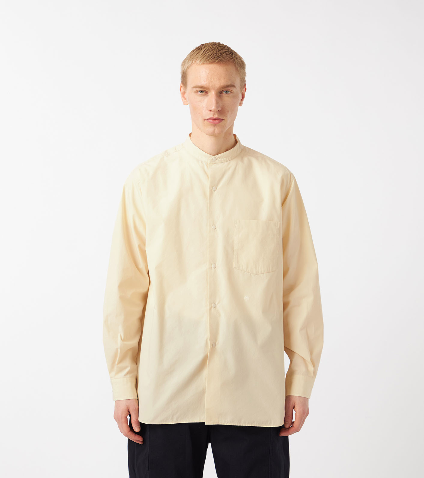 トップス nanamica Regular Collar Wind Shirt nanamica / Band Collar Wind Shirt