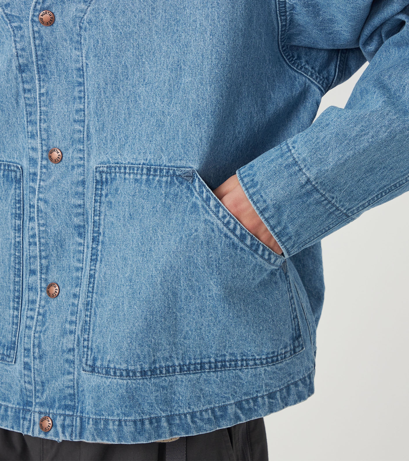 nanamica / Linen Cotton Denim Field Cardigan